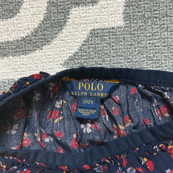 Polo by Ralph Lauren Navy Floral Kids Shorts - Picture 2 of 6
